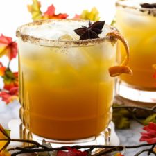 Glass of Apple Cider Margaritas