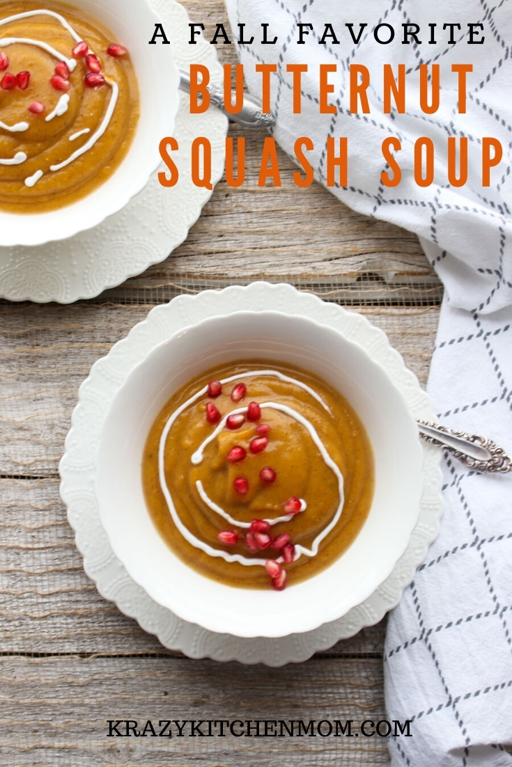 You have found the best Roasted Butternut Squash Soup recipe made without using any heavy cream or dairy. It's an easy recipe - from the oven to the blender.  via @krazykitchenmom