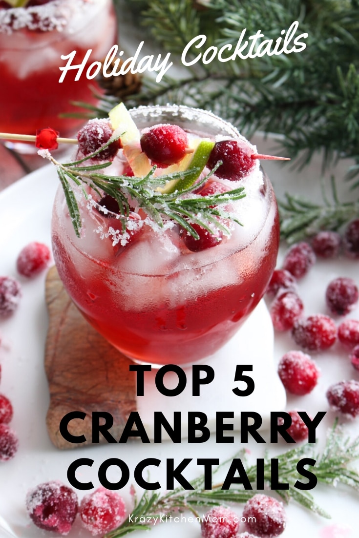 Spread the holiday cheer with some of The Best Cranberry Cocktail Recipes. They are all tasty and easy to make. Your guests will love them all. via @krazykitchenmom