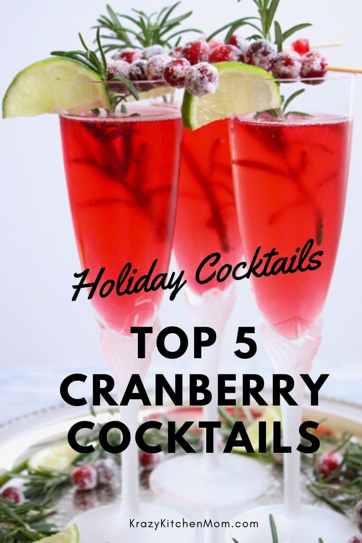 Spread the holiday cheer with some of The Best Cranberry Cocktail Recipes. They are all tasty and easy to make. Your guests will love them all. via @krazykitchenmom