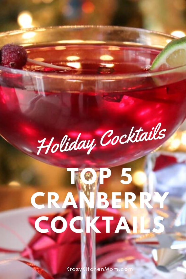 Spread the holiday cheer with some of The Best Cranberry Cocktail Recipes. They are all tasty and easy to make. Your guests will love them all. via @krazykitchenmom