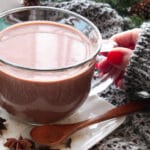 Hand holding Chai Hot Chocolate