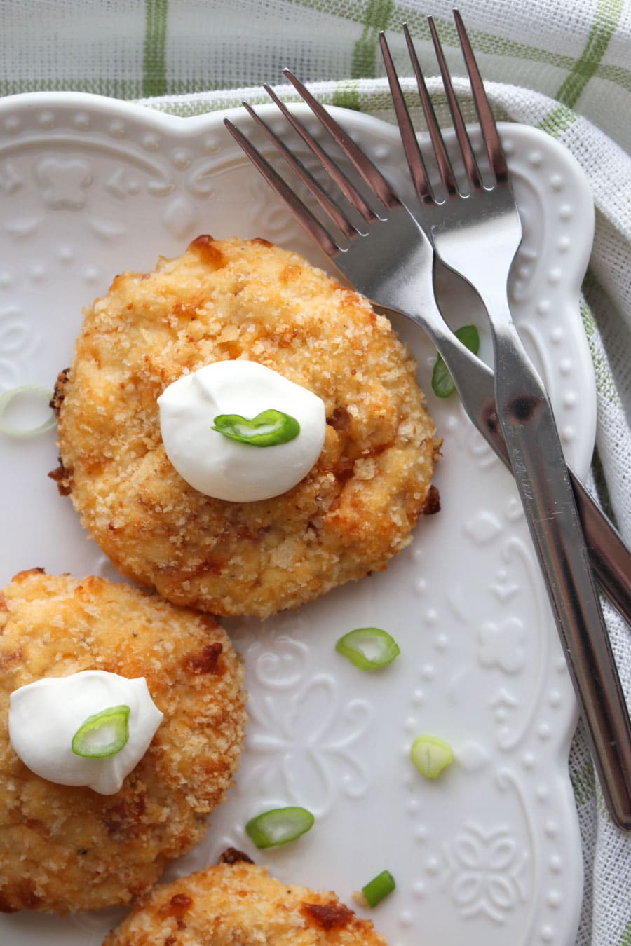 Loaded Mashed Potato Cakes