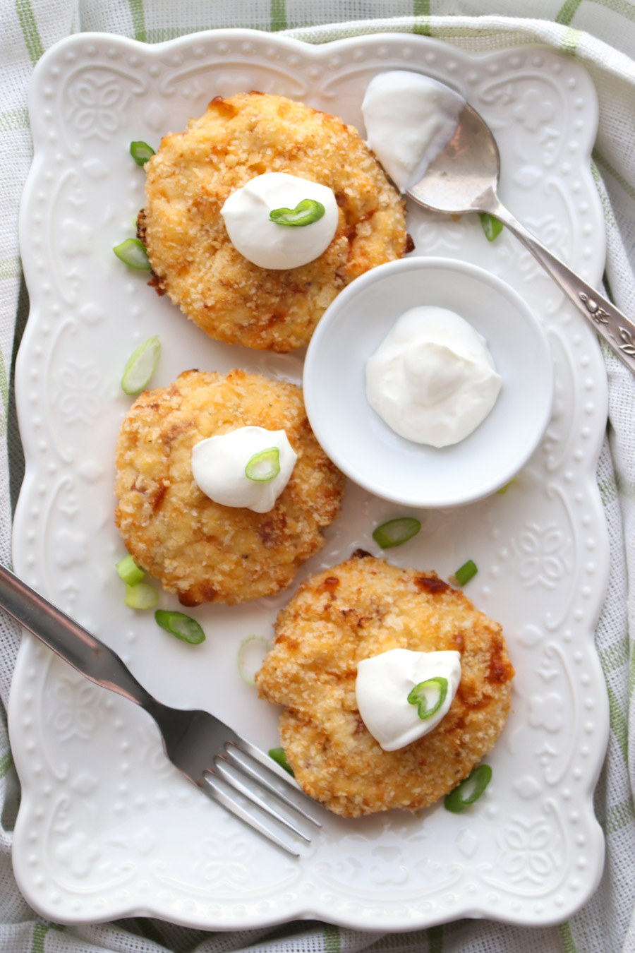 Loaded Mashed Potato Cakes