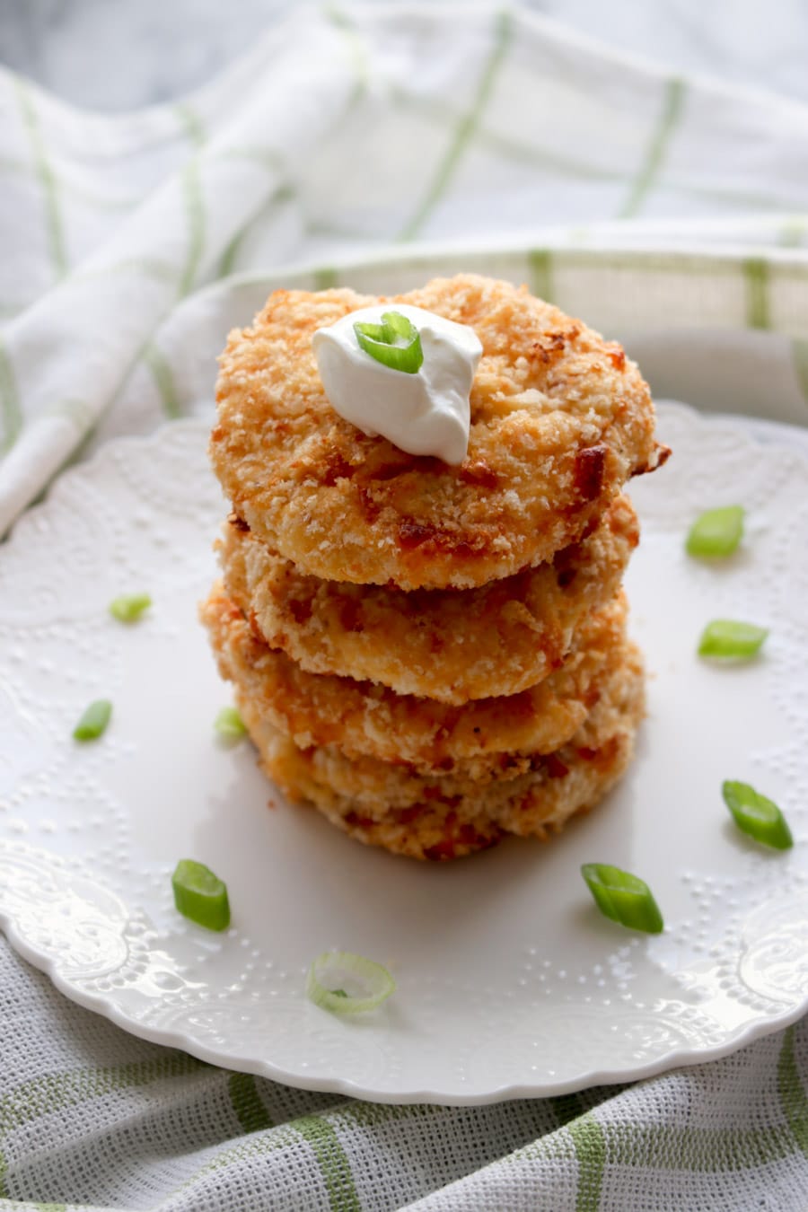 Loaded Mashed Potato Cakes