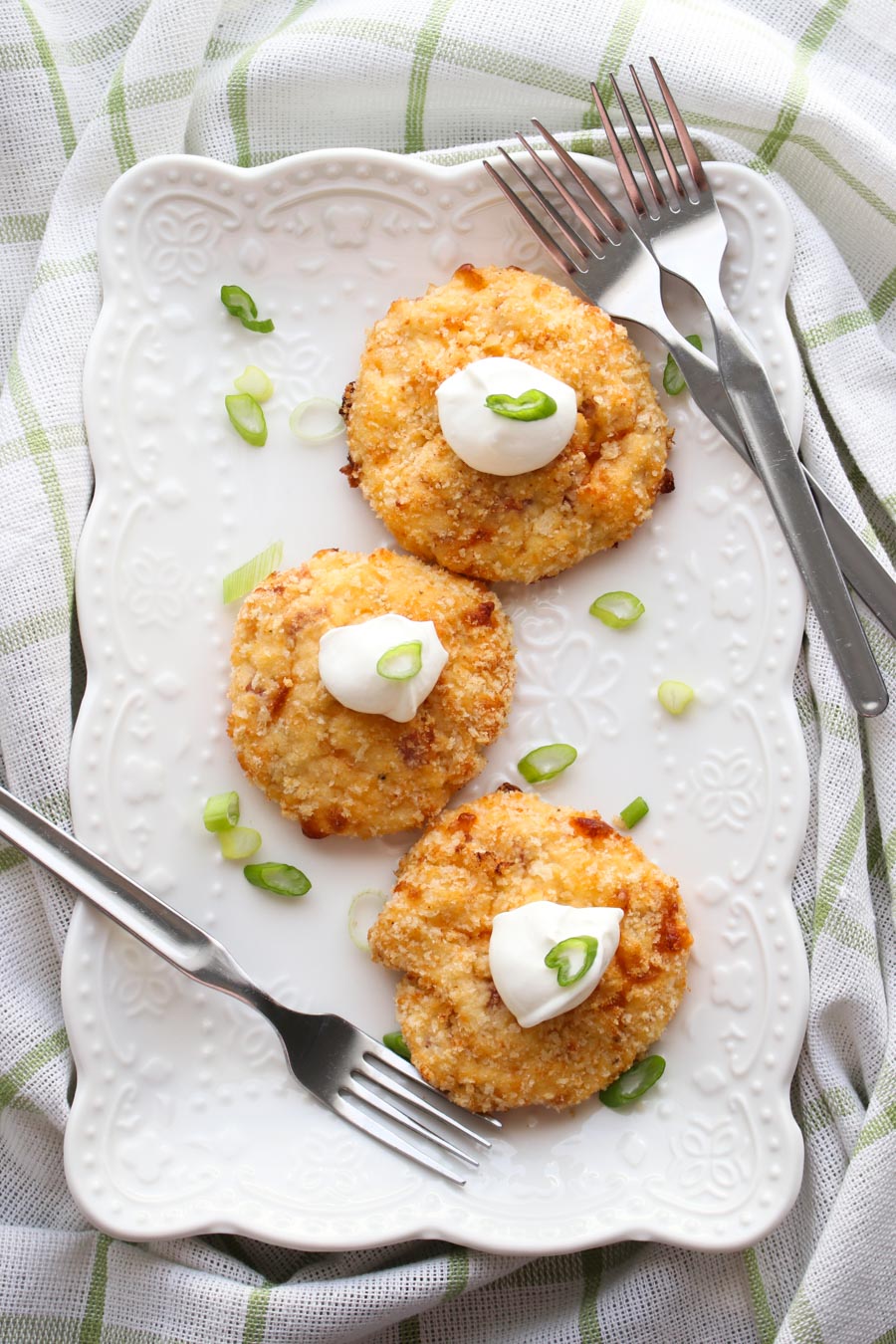 Loaded Mashed Potato Cakes