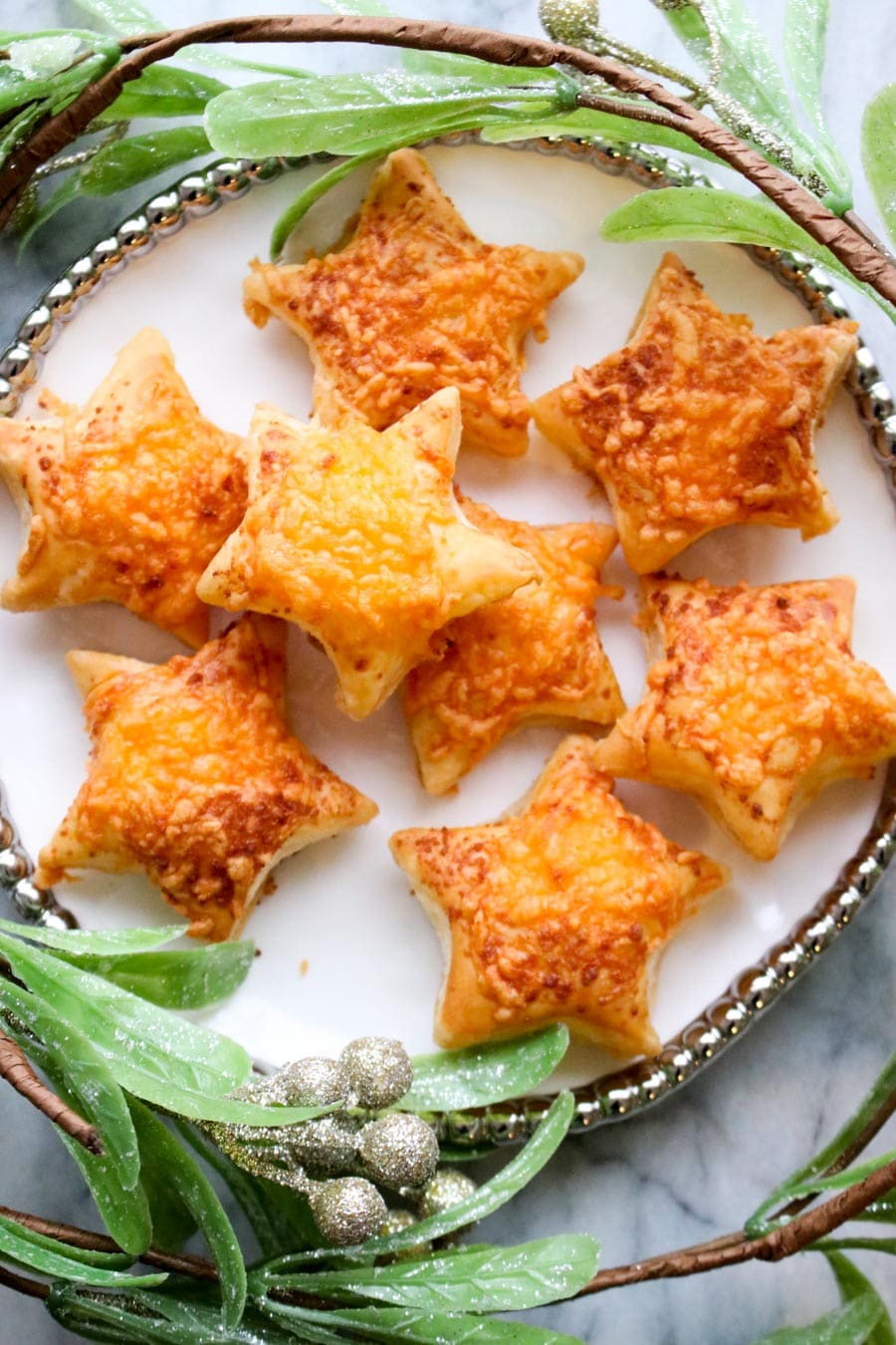 Plate of pastry stars