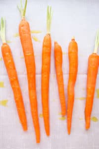 Carrots with olive oil