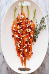 Platter of Apricot Honey Glazed Carrots