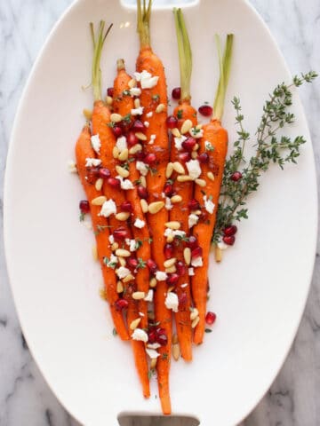 Platter of Apricot Honey Glazed Carrots