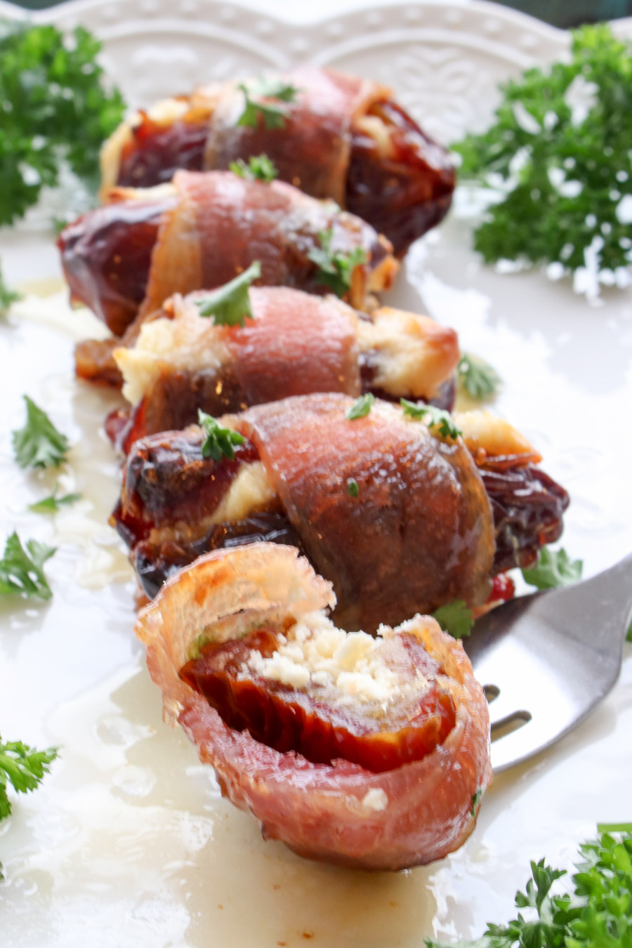 Bacon Wrapped Dates Stuffed with Goat Cheese Krazy Kitchen Mom