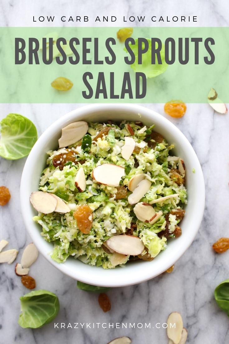 With only six ingredients you can make Shredded Brussels Sprout Salad in a matter of minutes. It's light, healthy, fresh, and a great way to start the New Year. via @krazykitchenmom