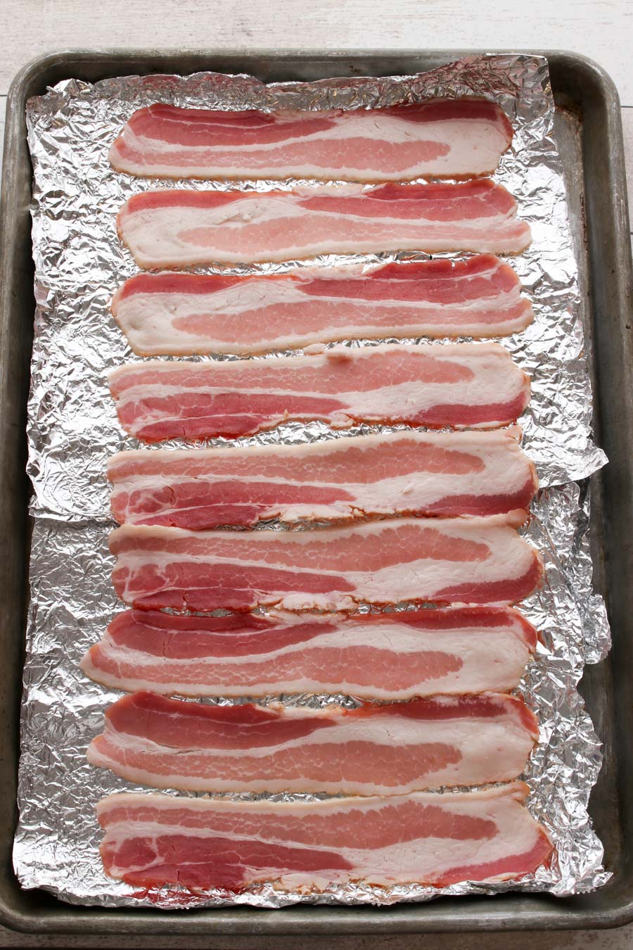 Raw bacon