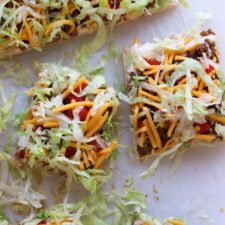 taco pizza square pieces