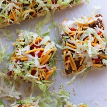 taco pizza square pieces