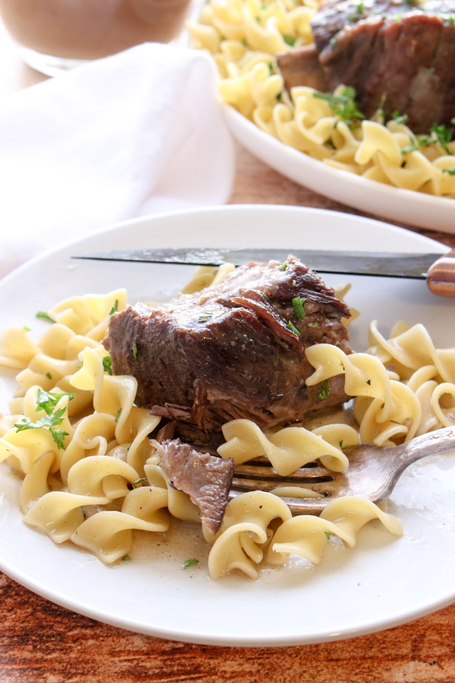 Short rib on a fork