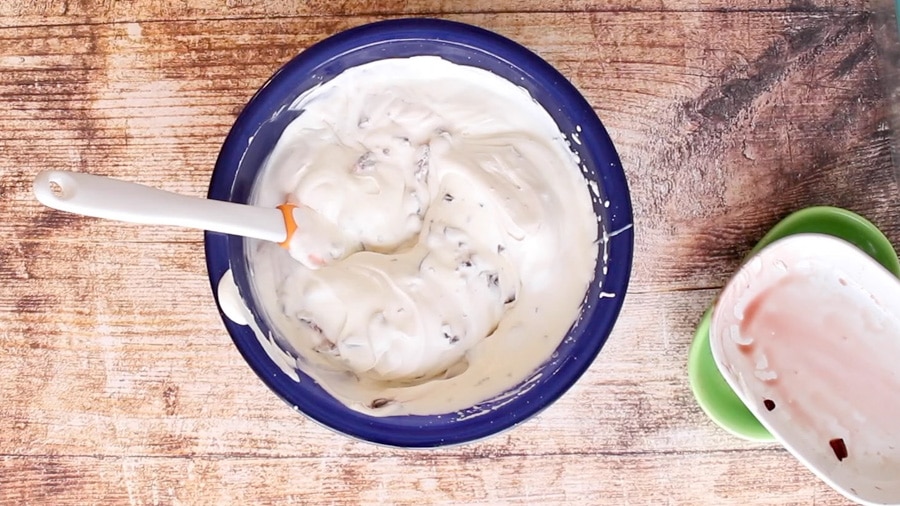 ice cream ready to freeze