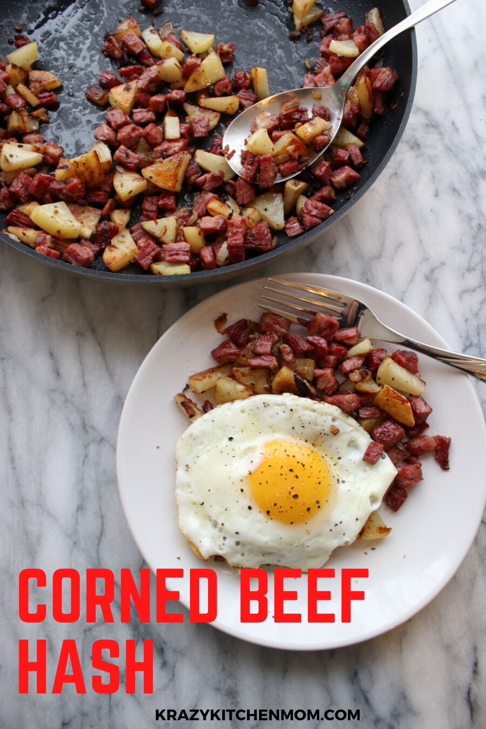 Homemade Corned Beef Hash | Leftoves | Krazy Kitchen Mom