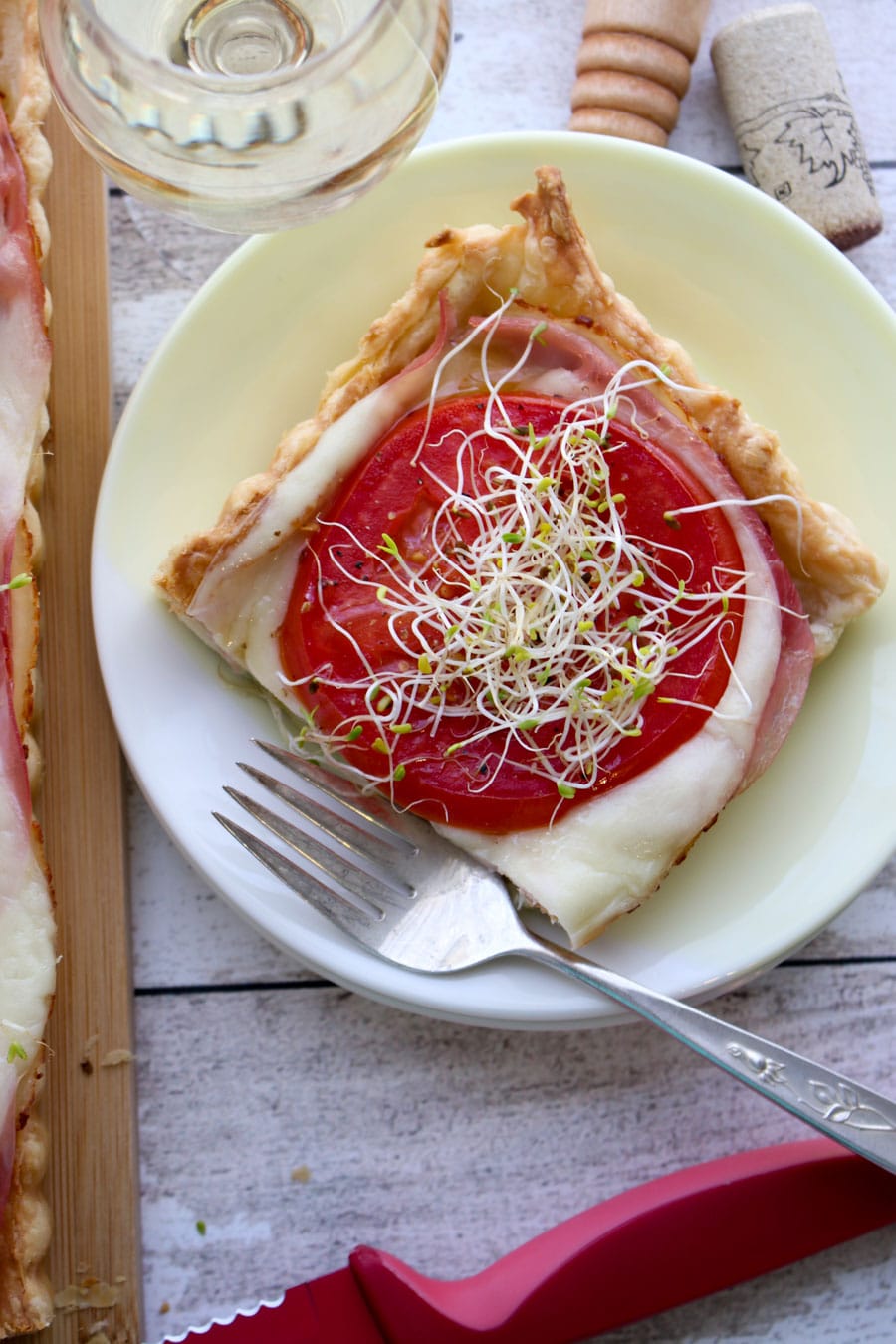 overhead shot of the deli tart