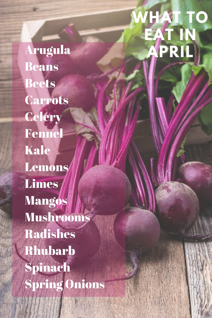 My Seasonal Food Guide for April has all of April's best produce items. I've taken this list and given you recipes for what to make and eat this month. via @krazykitchenmom