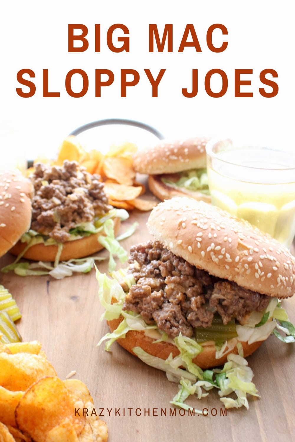 Roll up your sleeves because you are going to want to dig into these Big Mac Sloppy Joes with both hands. The recipe comes together in under 15 minutes and it tastes EXACTLY like a Big Mac! via @krazykitchenmom