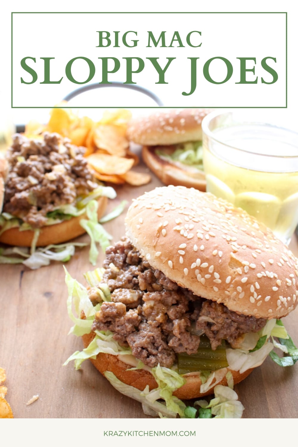 Roll up your sleeves because you are going to want to dig into these Big Mac Sloppy Joes with both hands. The recipe comes together in under 15 minutes and it tastes EXACTLY like a Big Mac! via @krazykitchenmom