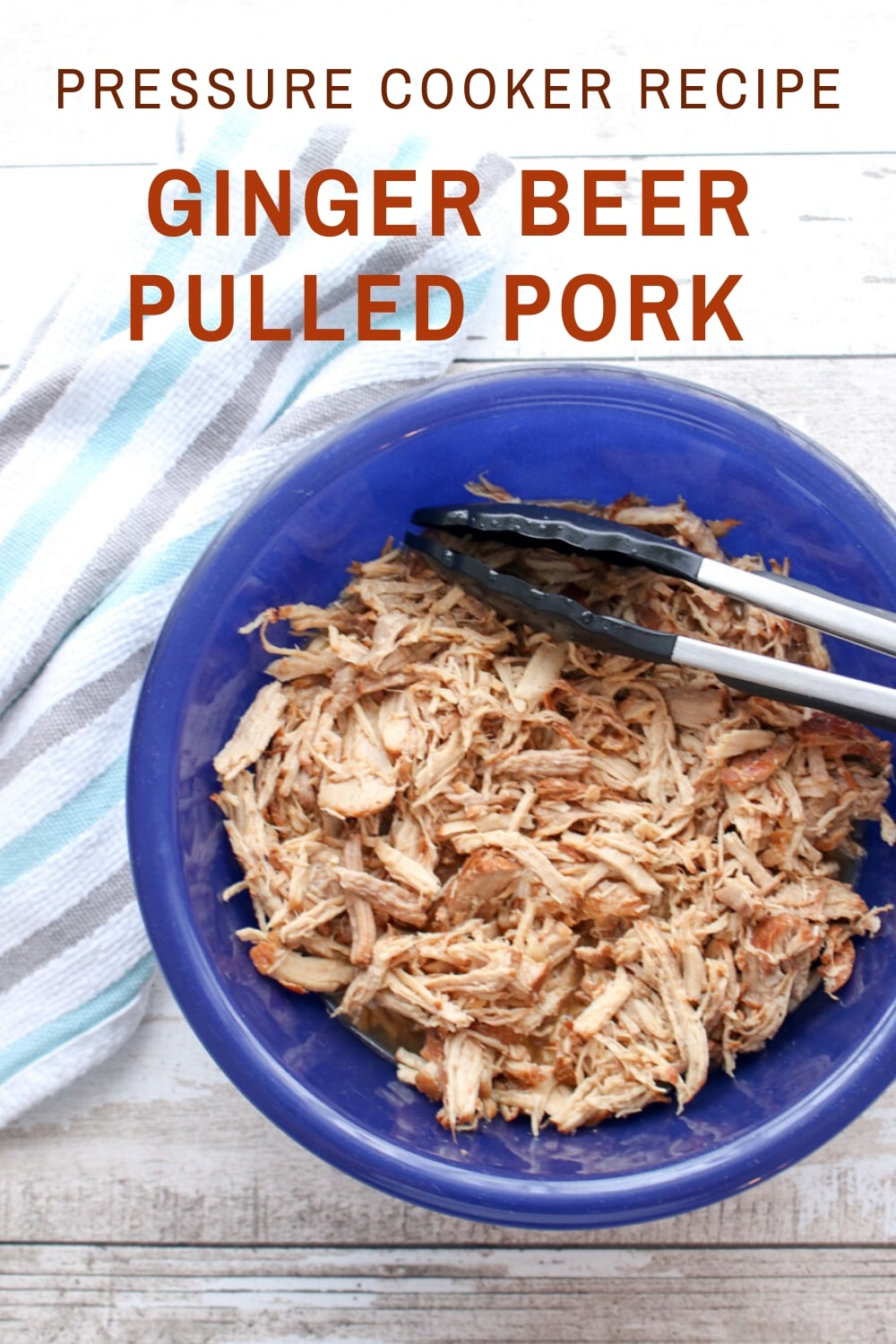 Pressure Cooker Ginger Beer Pulled Pork is easy, convenient, quick and delicious. It's moist and has a sweet and subtle ginger taste from the ginger beer.  via @krazykitchenmom