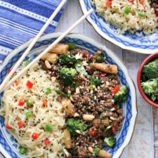 Hamburger Ramen Noodle Bowls