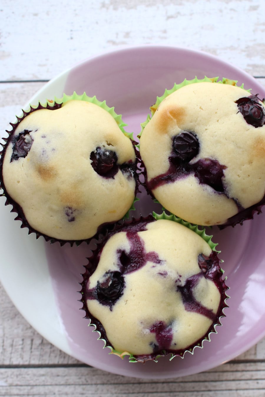 Three berry muffins