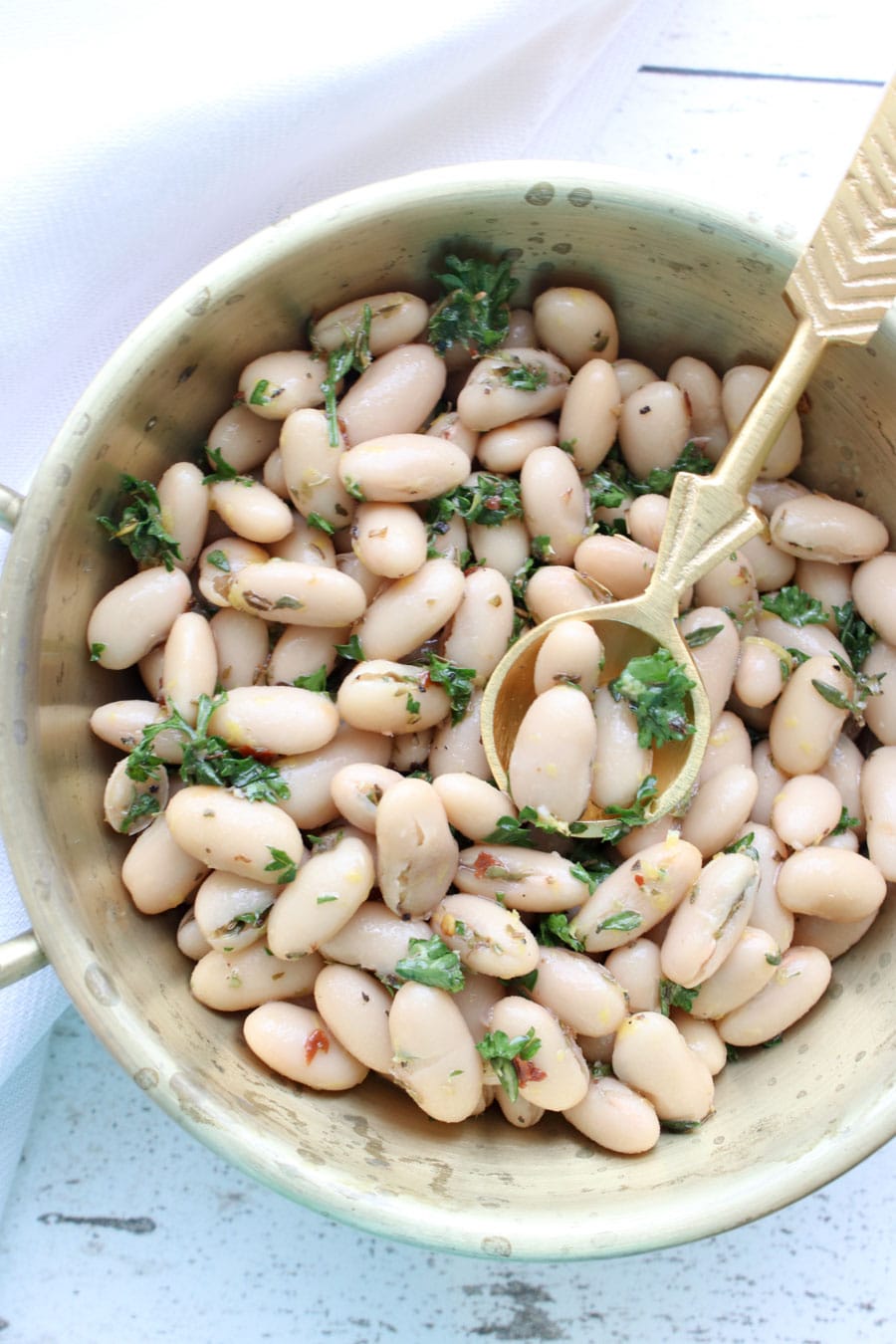 Bowl of White Bean Salad