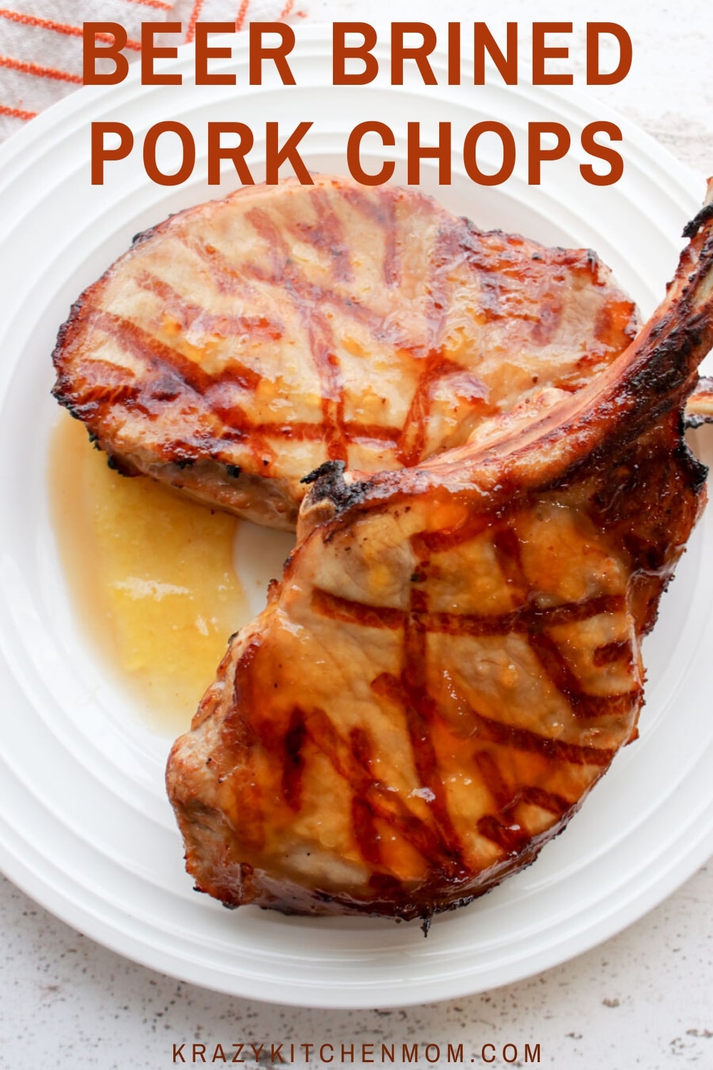 Beer Brined Pork Chops - Krazy Kitchen Mom