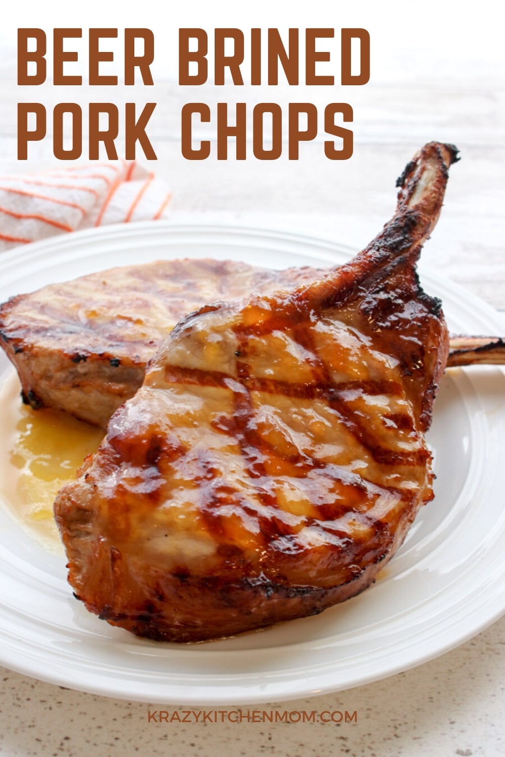 Beer Brined Pork Chops - Krazy Kitchen Mom