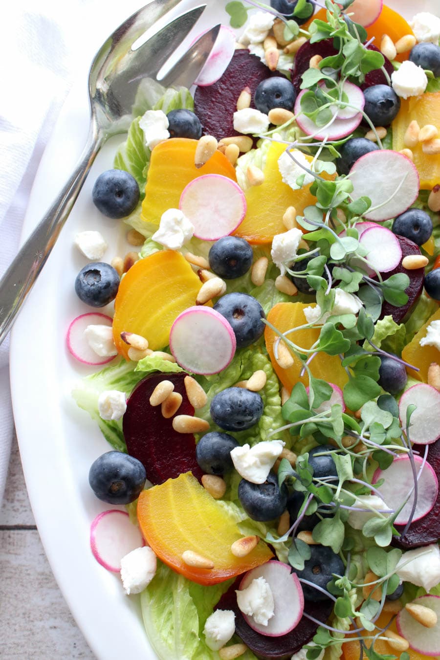 Platter of beet salad