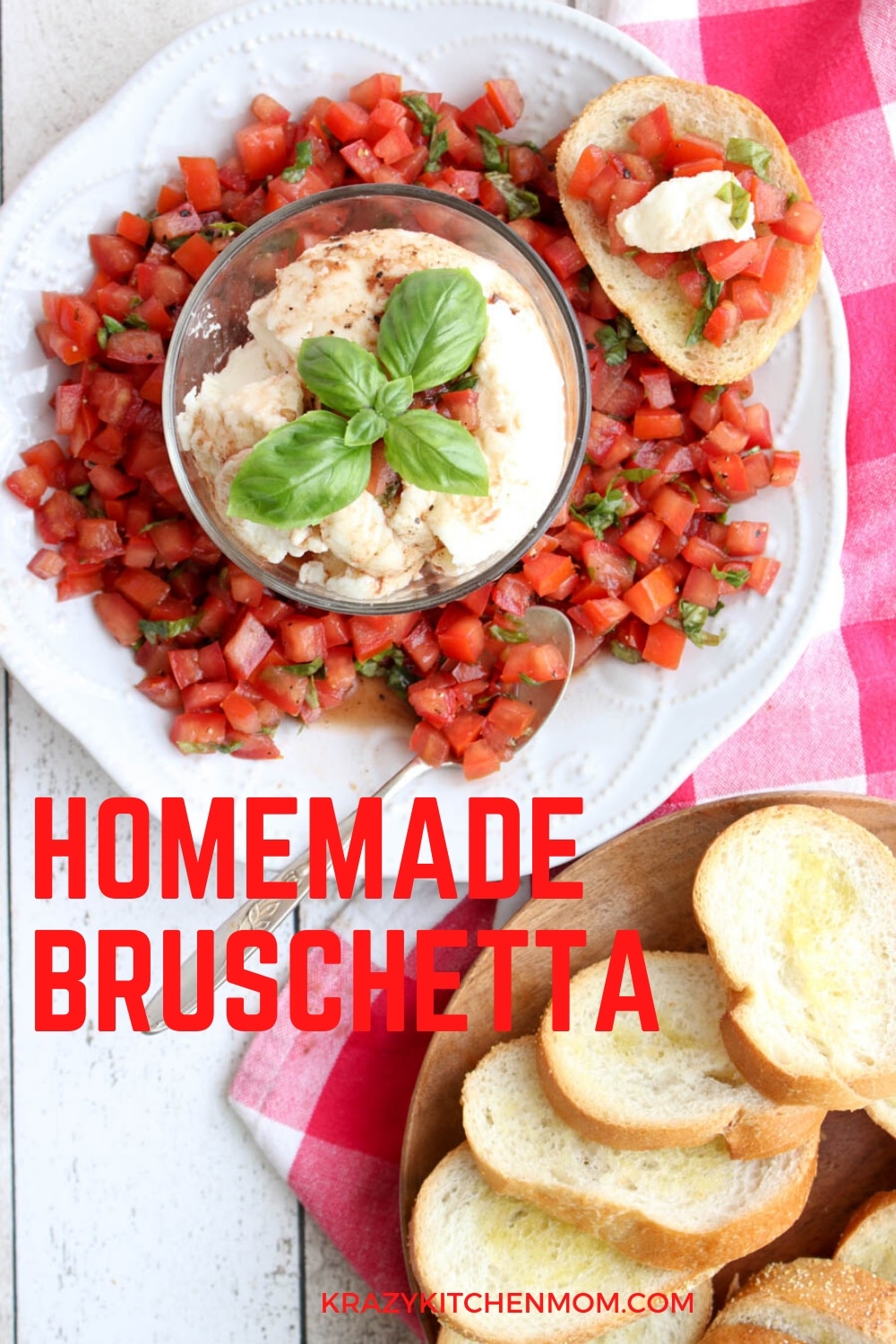 A delicious and super simple appetizer that's ready in less than 10 minutes. It's bright, fresh, and bursting with flavor. The perfect bite for a light lunch, brunch, or just an afternoon snack. via @krazykitchenmom