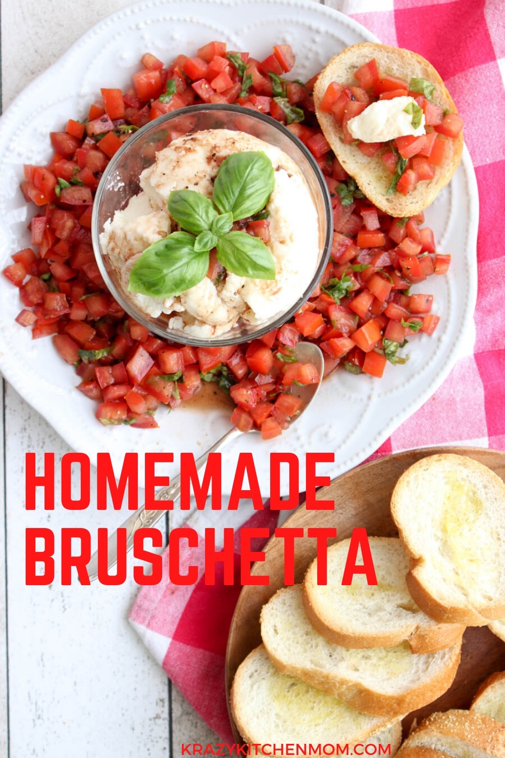 A delicious and super simple appetizer that's ready in less than 10 minutes. It's bright, fresh, and bursting with flavor. The perfect bite for a light lunch, brunch, or just an afternoon snack. via @krazykitchenmom