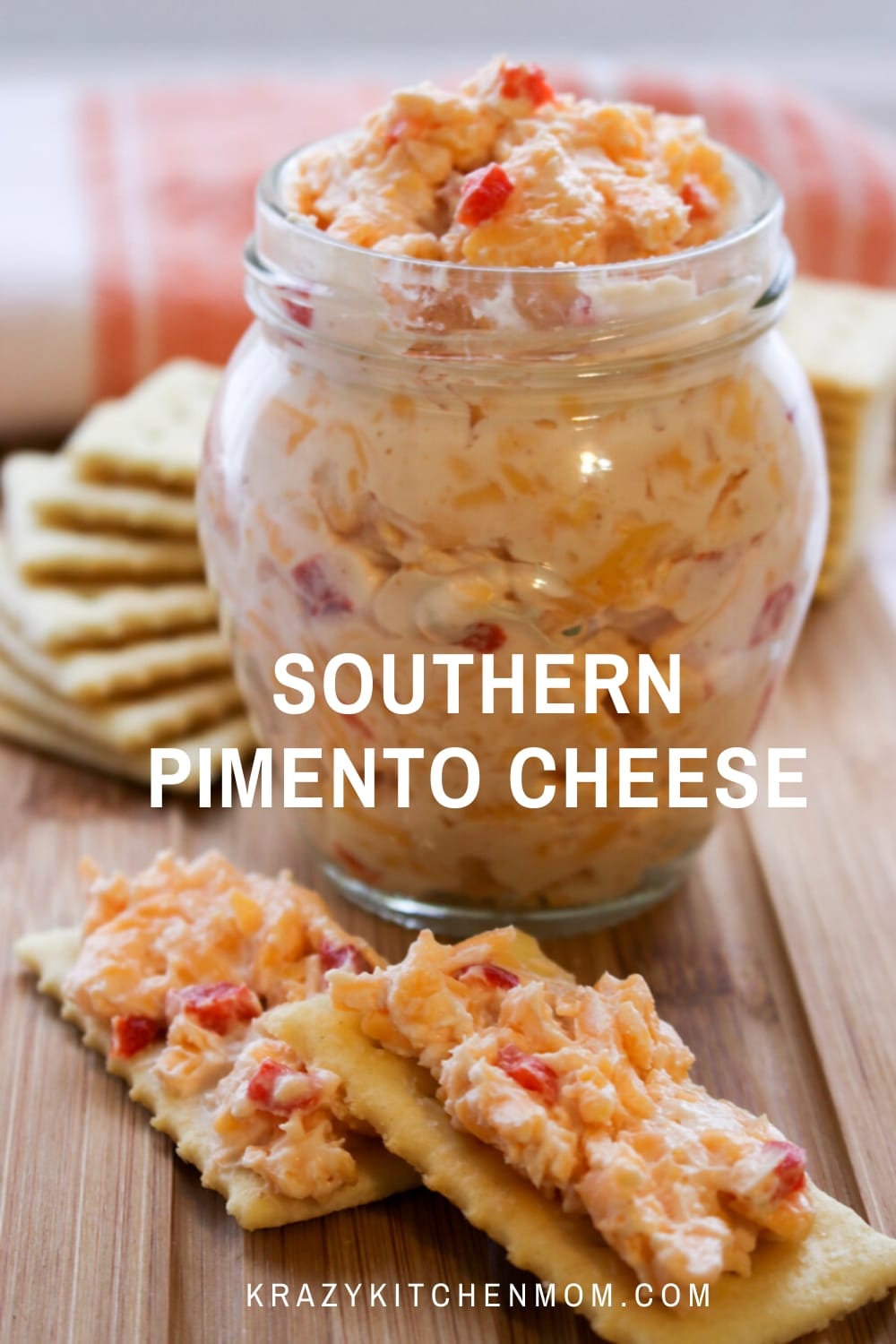 I call this Southern Pimento Cheese an "easy-living" recipe because you can make it in less than 5 minutes with simple ingredients. A heaping schmear on a cracker, one bite and you get it! You'll understand why people are crazy over pimento cheese spread. It's tangy, creamy, cheesy, and down-right fantastic! via @krazykitchenmom