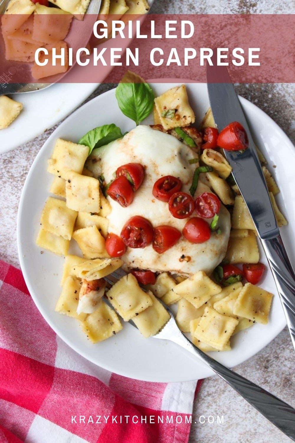 Fire up the grill for tender, juicy, flavor-packed grilled chicken topped with mozzarella cheese, fresh tomatoes, aromatic basil, olive oil, and balsamic vinegar.  via @krazykitchenmom