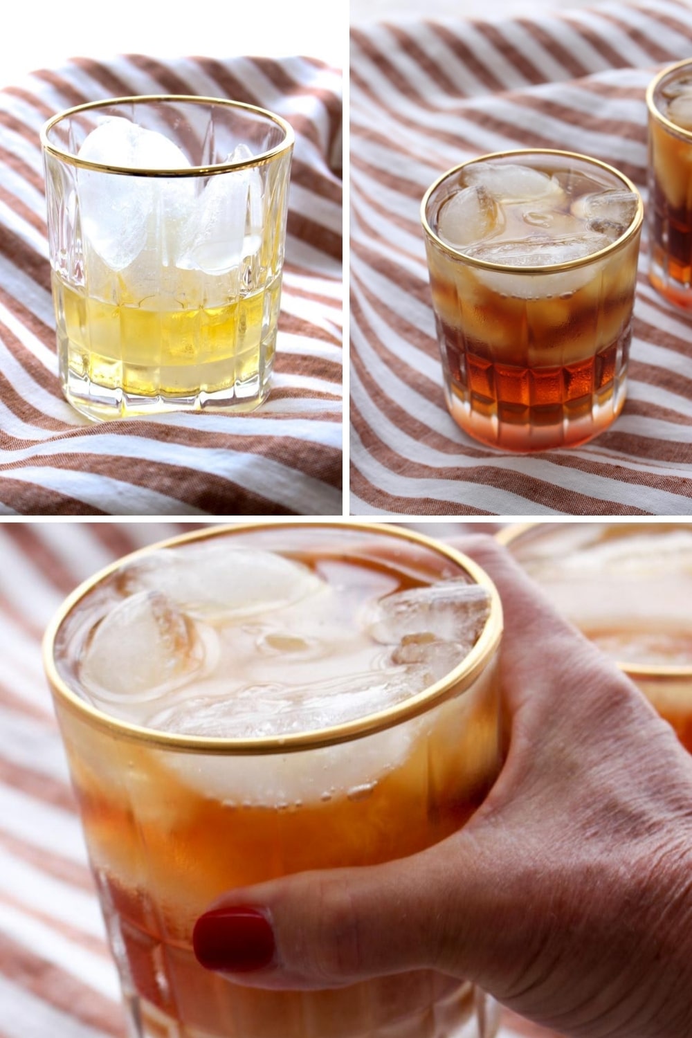 Photo with step to make Iced Irish Coffee