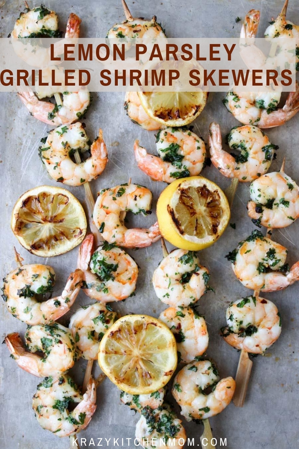 Juicy, crispy, lemony, herb quick-cooking grill shrimp is an easy weekend night or weekend meal. Serve them as an appetizer or a main meal. Ready is less than 6 minutes. via @krazykitchenmom