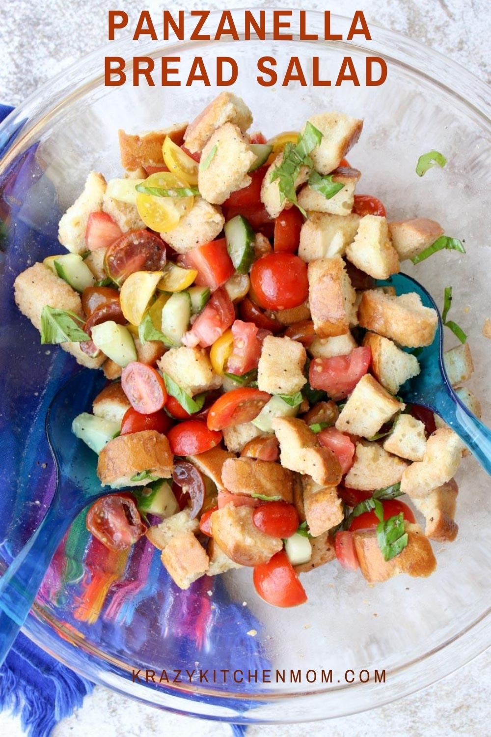 This is my summertime version of the classic Italian Panzanella Salad. I've added fresh slices of juicy peaches that add another layer of freshness and sweetness. Once you try it, I promise it will become your "go-to summer salad" too! via @krazykitchenmom