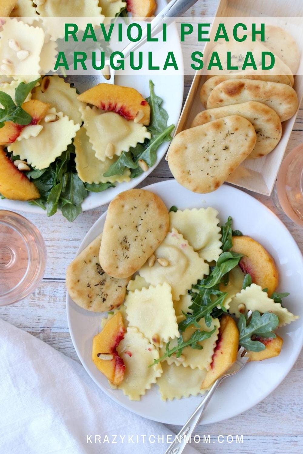 Don't underestimate the power of a simple salad; they don't have to be complicated or difficult to be fancy and delicious. Let the simple ingredients in this peach arugula pasta salad shine, where less is more and dinner is quick, full of flavor, and satisfying. via @krazykitchenmom