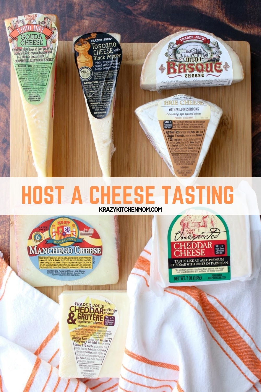 I've got all the tips and tricks to help you host a budget-friendly cheese tasting party. And the best part about it is that you can do host in-person or virtually via any video sharing platform. via @krazykitchenmom