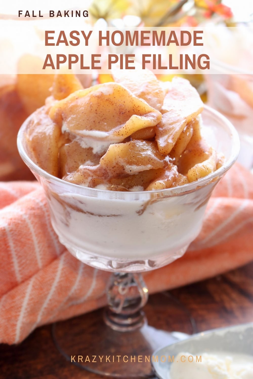 This fail-proof stove-top apple pie filling is ready in less than 30 minutes. It's super simple, freezer-friendly, and ready for all of your holiday baking. via @krazykitchenmom