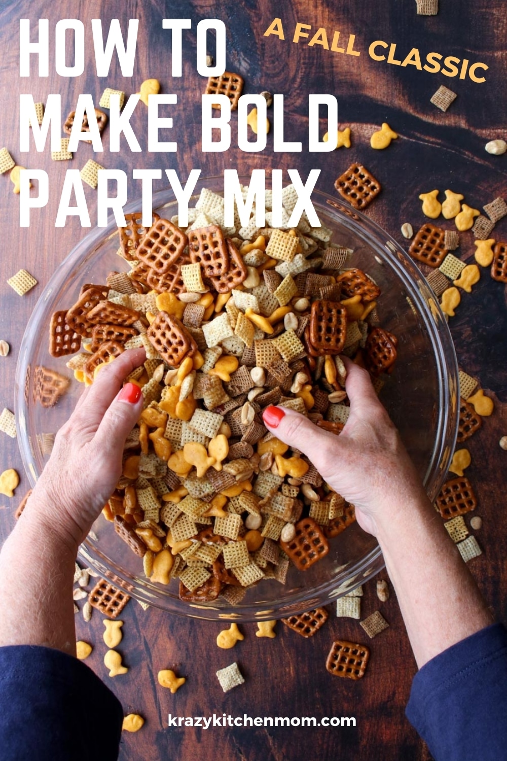 Bold, zesty, buttery, crunchy, salty party mix is a fan favorite at our house. It's my bolder zestier version of a classic party mix snack that really gets the party started.  via @krazykitchenmom