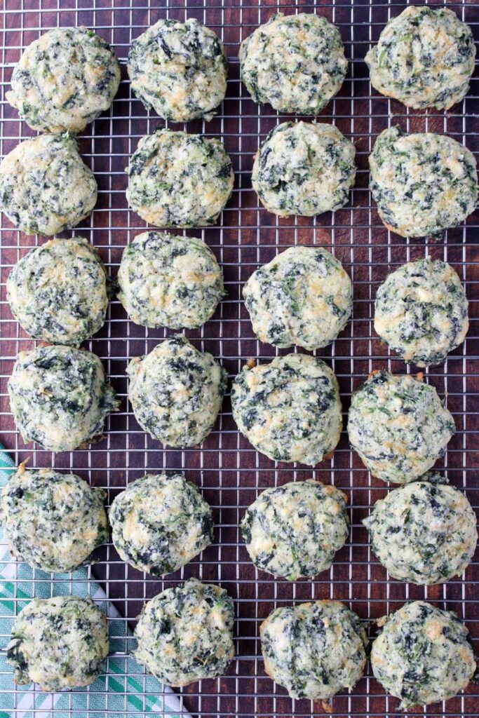 Cornbread Spinach Cheese Bites Holiday Appetizer Krazy Kitchen Mom