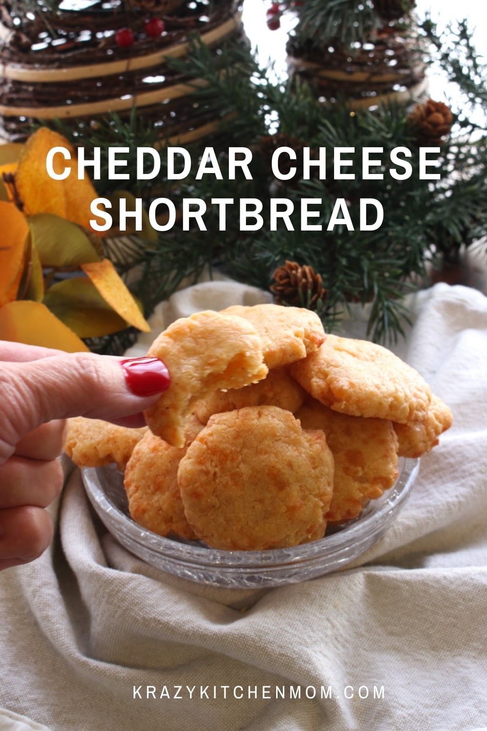 These homemade cheese shortbreads are a great addition to your holiday snacks and appetizers. They are so addictive you'll want to make a double batch.  via @krazykitchenmom