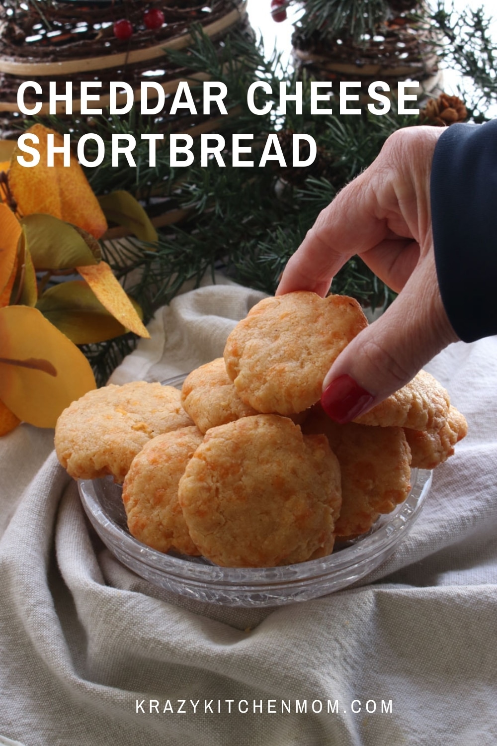 These homemade cheese shortbreads are a great addition to your holiday snacks and appetizers. They are so addictive you'll want to make a double batch.  via @krazykitchenmom