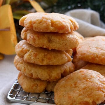 stack of cheese shortbread crackers