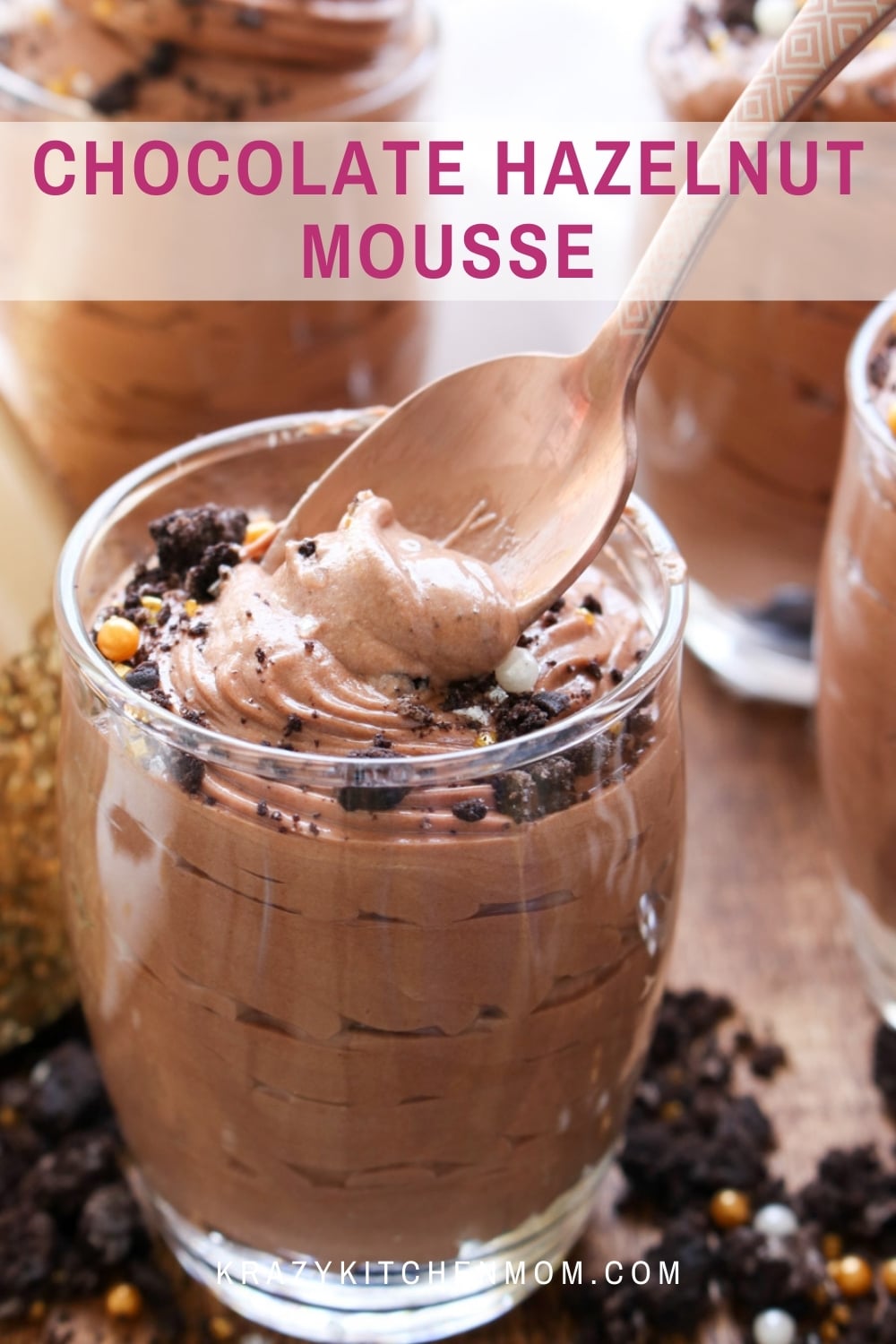 Chocolate Hazelnut Mousse Krazy Kitchen Mom