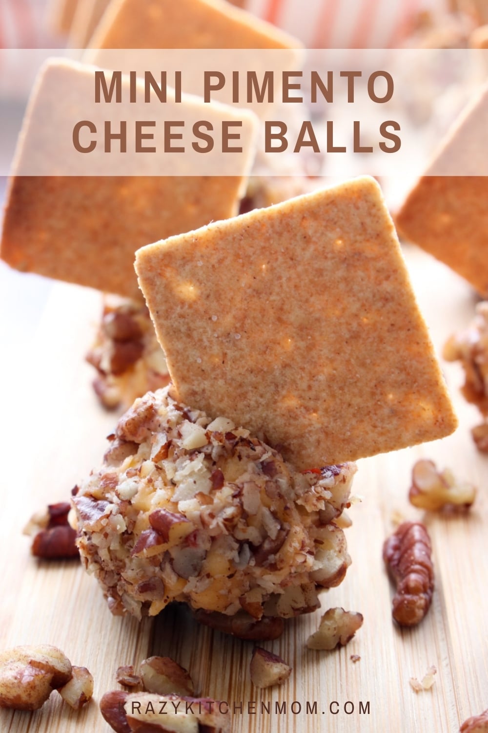 If you like pimento cheese spread, then you are going to LOVE these little bites of pimento cheese rolled in crunchy pecans. Put a taste of the south in your mouth! via @krazykitchenmom